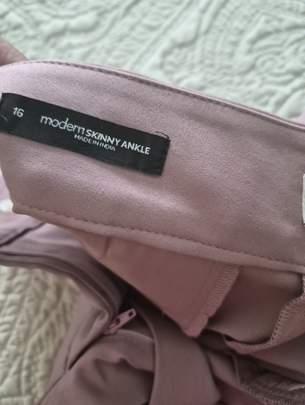 Mauve Straight-Leg Dress Pants Size 16 Loft - Picture 2 of 6